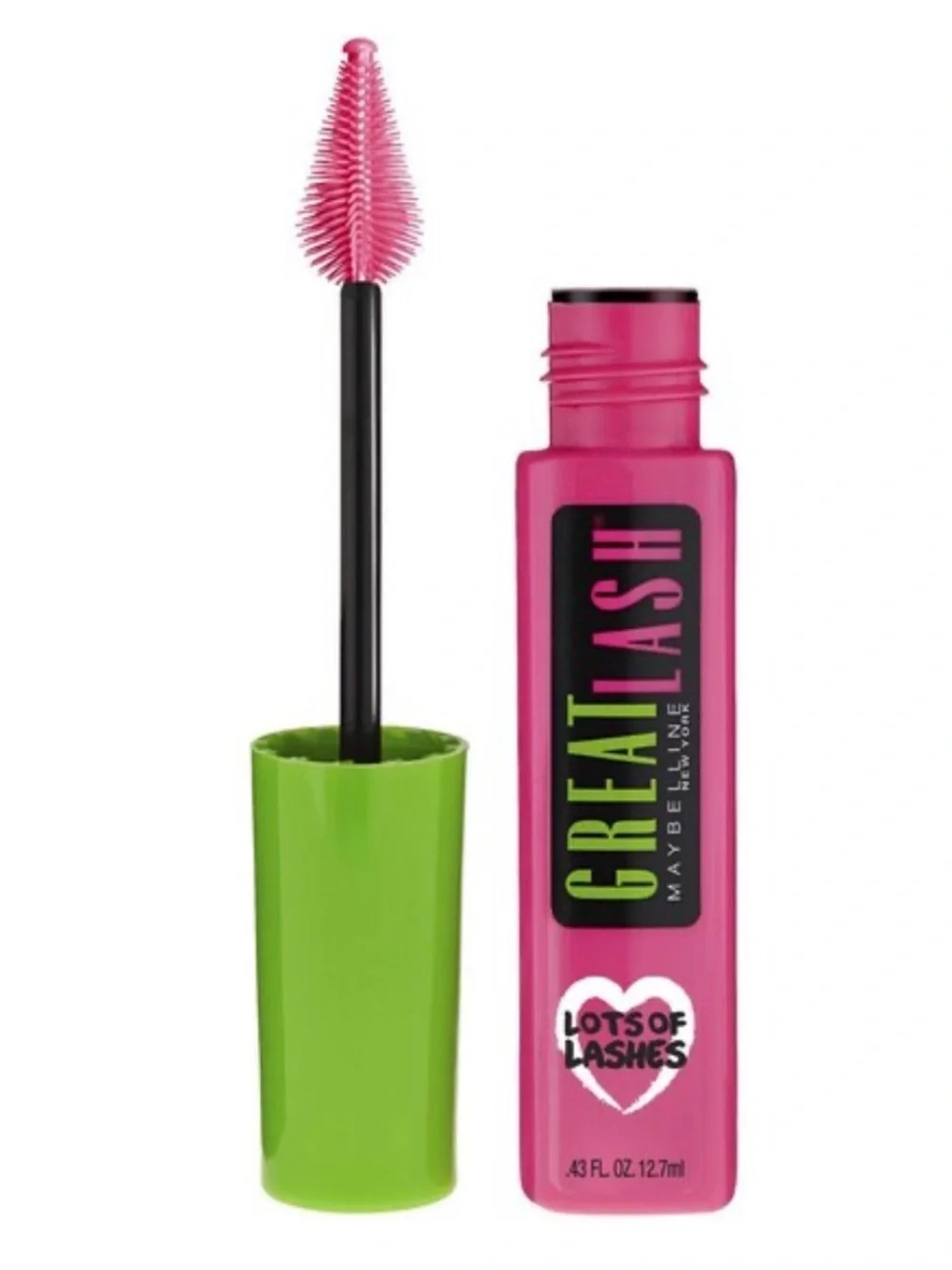 💞 New Maybelline Great Lash Lots Of Lashes Washable Mascara in Blackest Black